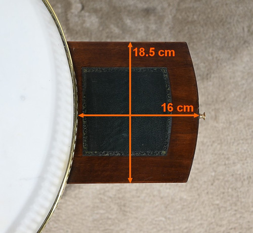 Petite Table Bouillotte Basse en Acajou, style Louis XVI – Milieu XXe