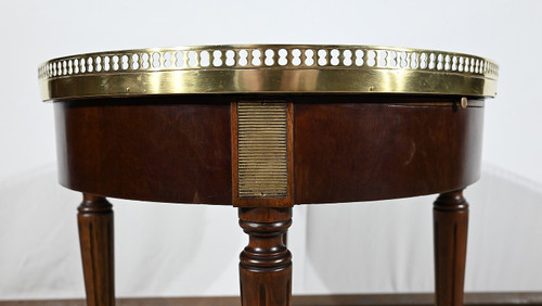 Petite Table Bouillotte Basse en Acajou, style Louis XVI – Milieu XXe
