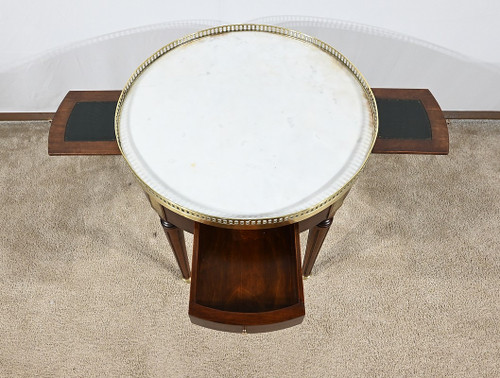 Petite Table Bouillotte Basse en Acajou, style Louis XVI – Milieu XXe