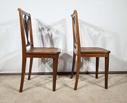 Paire de Chaises en Acajou, style Directoire – Fin XIXe