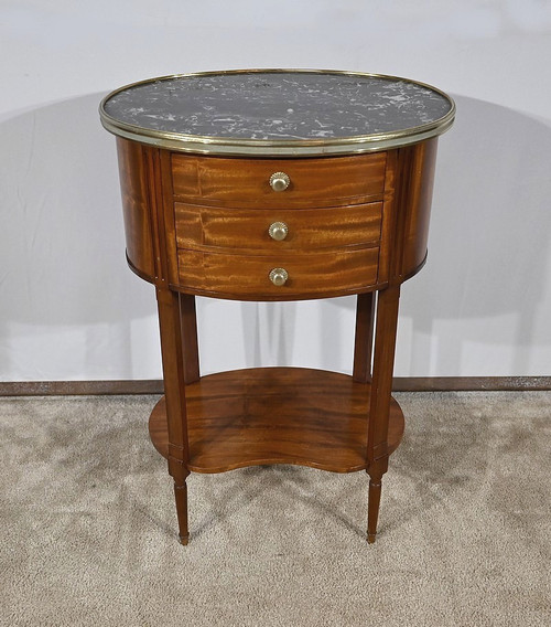 Petite Table Tambour en Acajou, style Louis XVI – 1ère moitié XXe