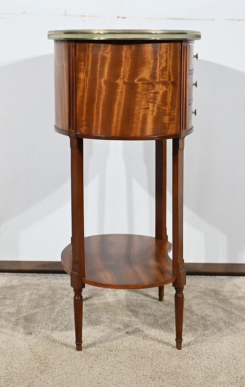 Petite Table Tambour en Acajou, style Louis XVI – 1ère moitié XXe