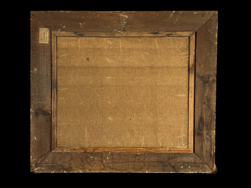 TABLEAU / HUILE SUR PANNEAU REPRESENTANT UN PAYSAGE SIGNÉE " M. LALLEMAND "