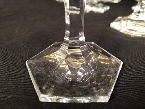 Moser à Carlsbad (Tchécoslovaquie) série de onze coupes à champagne en cristal