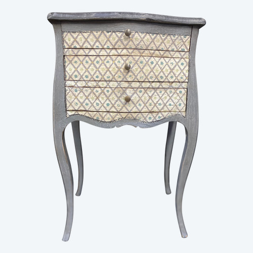 Commode entre deux galbée Louis XV des années 1930 patinée 
