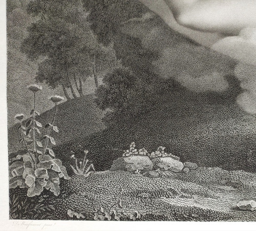 Gravure Mythologique Néo-classique Vénus & Ascagne Après Charles-Pompée Le Boulanger de Boisfrémont