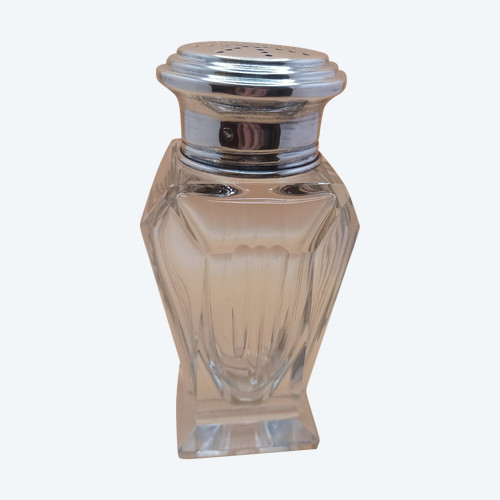 Crystal and silver sugar shaker