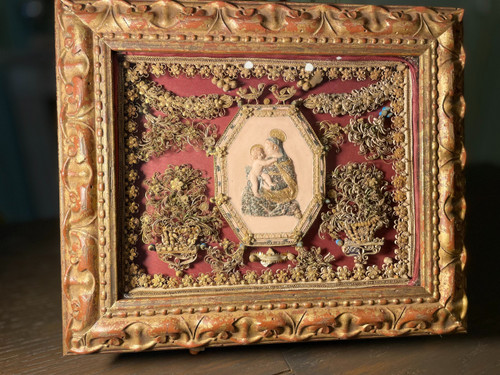Reliquary painting of Saint Donat Martyr - 18th century