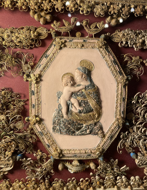 Reliquary painting of Saint Donat Martyr - 18th century