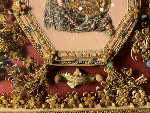 Reliquary painting of Saint Donat Martyr - 18th century