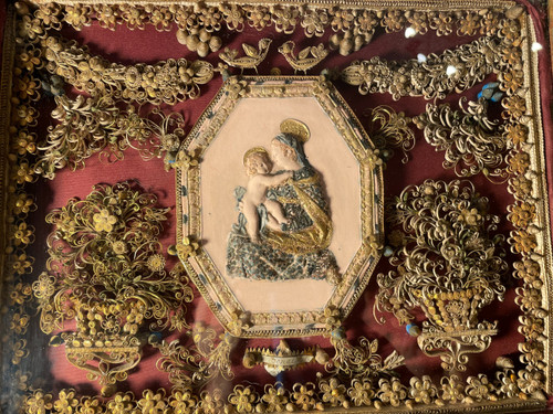 Reliquary painting of Saint Donat Martyr - 18th century