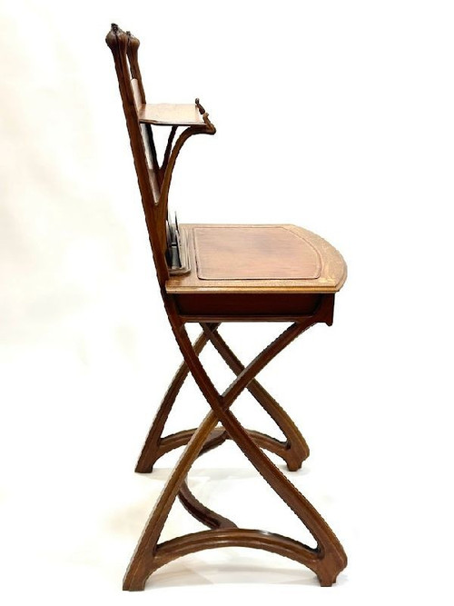 Louis Majorelle Bureau Art Nouveau "Paysage Lacustre"
