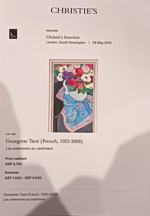 GEORGETTE TAVE 1925/2006 ARANCI A MENTONE