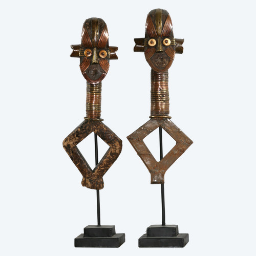 Pair of SANGO reliquaries from Gabon