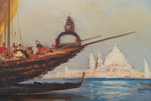 Une vue de Venise encadré fin XIXème siècle 