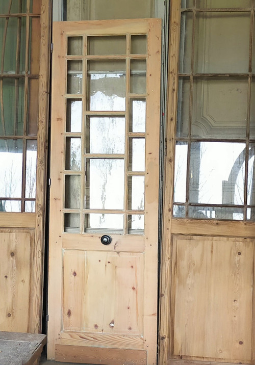 Pretty Antique Art Deco Glass Door