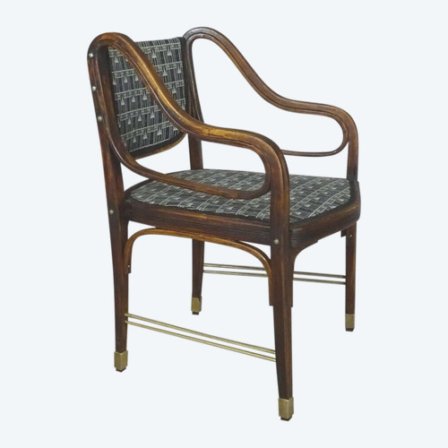Fauteuil N°412/F, Otto Wagner pour Kohn 1905- no Thonet -