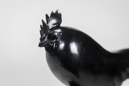 François Pompon. "Sleeping rooster", bronze, 2006 print.