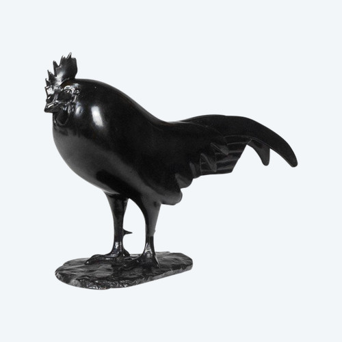 François Pompon. "Sleeping rooster", bronze, 2006 print.