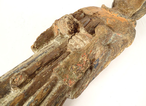 Statua in legno policromo St-Yves de Kermartin Bretagna Fine del XVI secolo