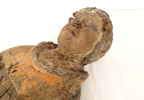 Statua in legno policromo St-Yves de Kermartin Bretagna Fine del XVI secolo