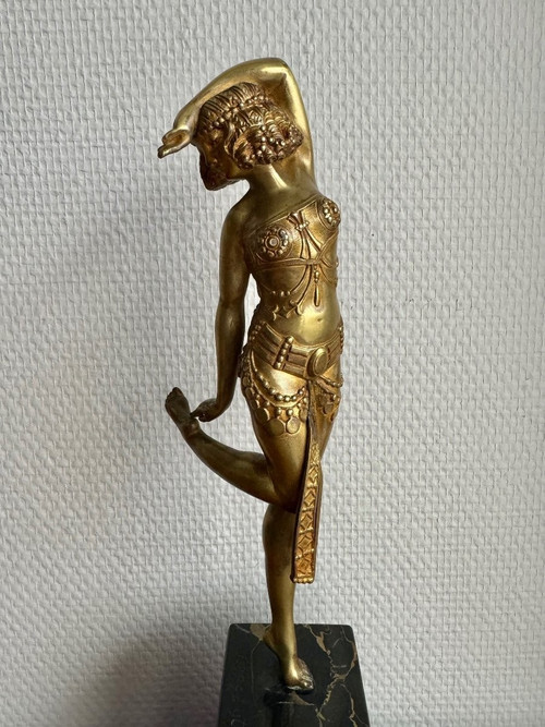 Samuel Lypchytz Bronze Sculpture, Javanese Dancer