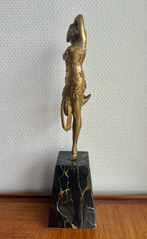 Samuel Lypchytz Bronze Sculpture, Javanese Dancer