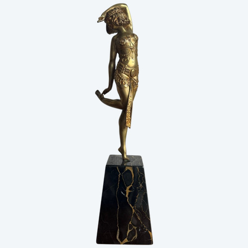 Samuel Lypchytz Bronze Sculpture, Javanese Dancer