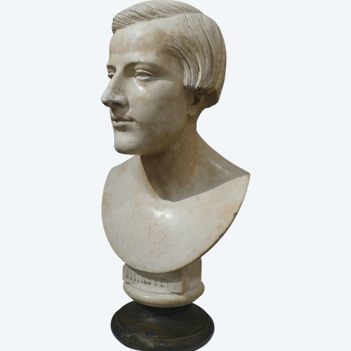 Rubinstein Par Hippolyte Ferrat  Buste En Plâtre 19ème
