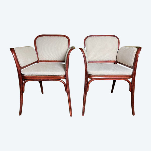 Pair of armchairs - Bergères Thonet