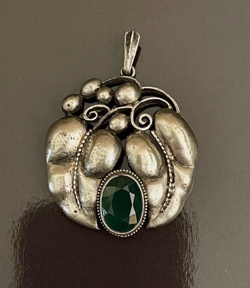 KARL KARST, pendentif en argent Art -Nouveau. 1910’s, Pforzheim Germany.