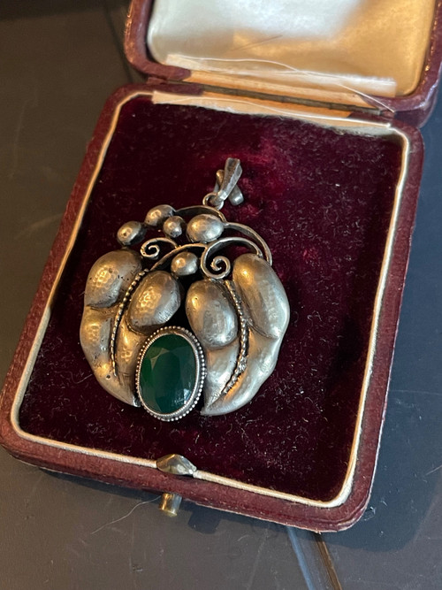 KARL KARST, pendentif en argent Art -Nouveau. 1910’s, Pforzheim Germany.