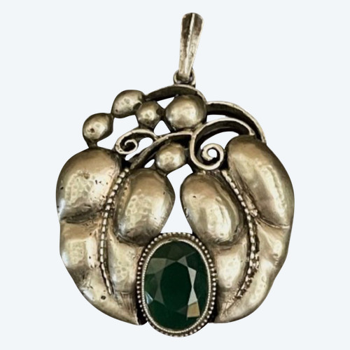 KARL KARST, pendentif en argent Art -Nouveau. 1910’s, Pforzheim Germany.