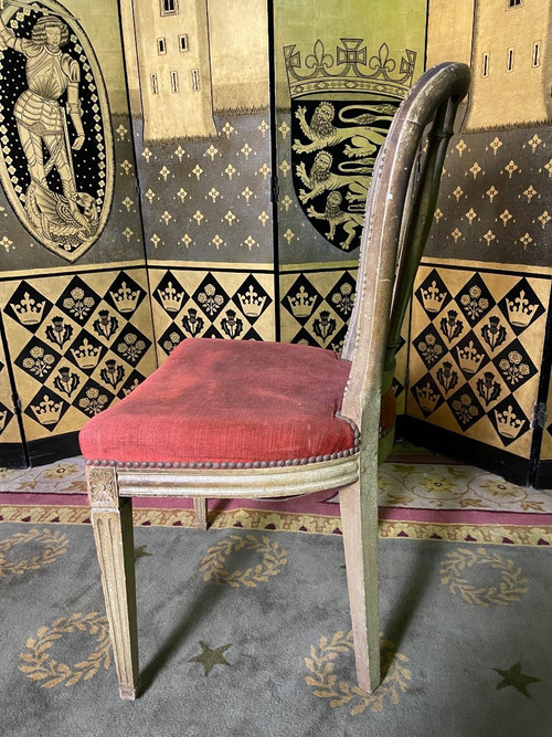 8 Louis XVI Style Chairs with bars