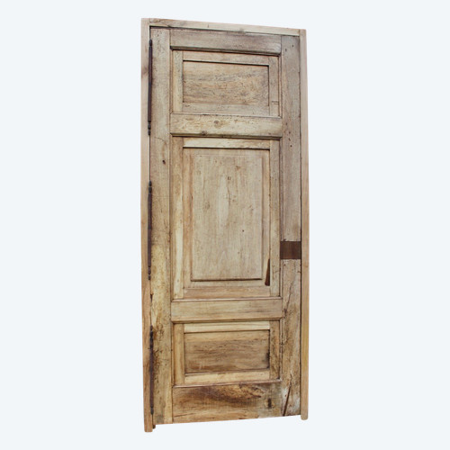 Importante Porte Haussmannienne Noyer XIXème 