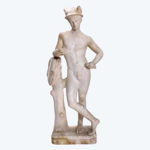 Sculpture d'Hermès Albâtre Par Battiglia époque Fin XIXème