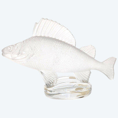 Frosted Glass Statuette Lalique ® France La Perche Automotive Radiator Cap