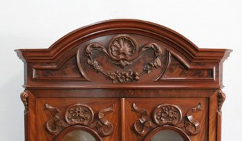  Writing case display in solid mahogany, Napoleon III period - 1850