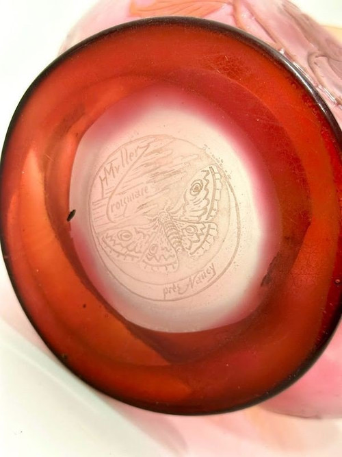 Henri Muller nel vaso Croismare Art Nouveau “Aux Roses”