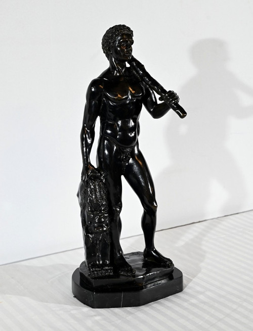 Bronzo "Ercole e il Leone di Nemée", firmato Gregroi - XIX secolo