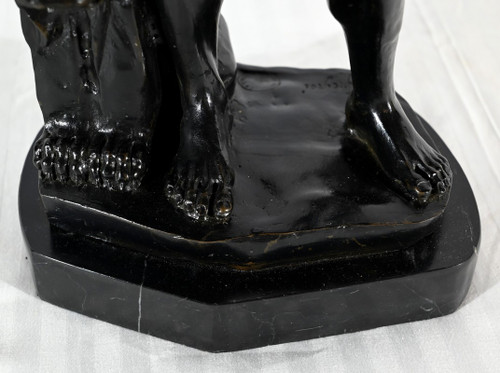 Bronzo "Ercole e il Leone di Nemée", firmato Gregroi - XIX secolo