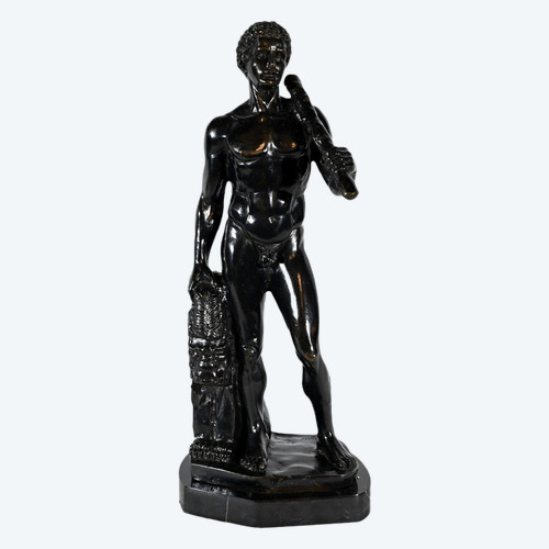 Bronzo "Ercole e il Leone di Nemée", firmato Gregroi - XIX secolo