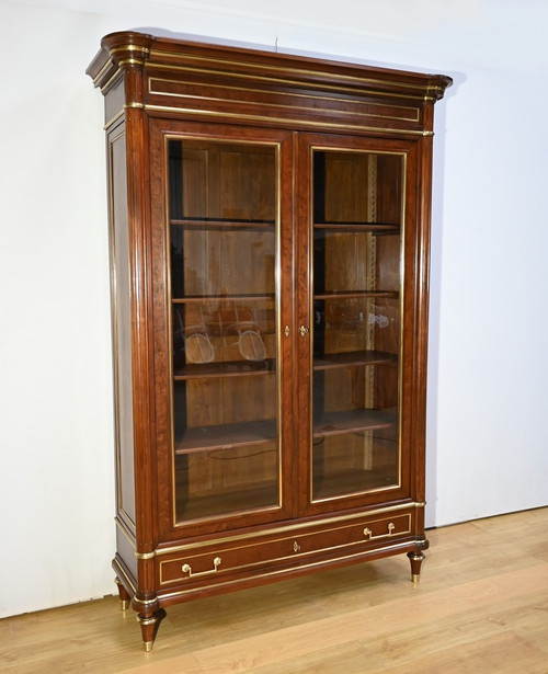 Grande Bibliothèque en Acajou, style Louis XVI – Milieu XIXe