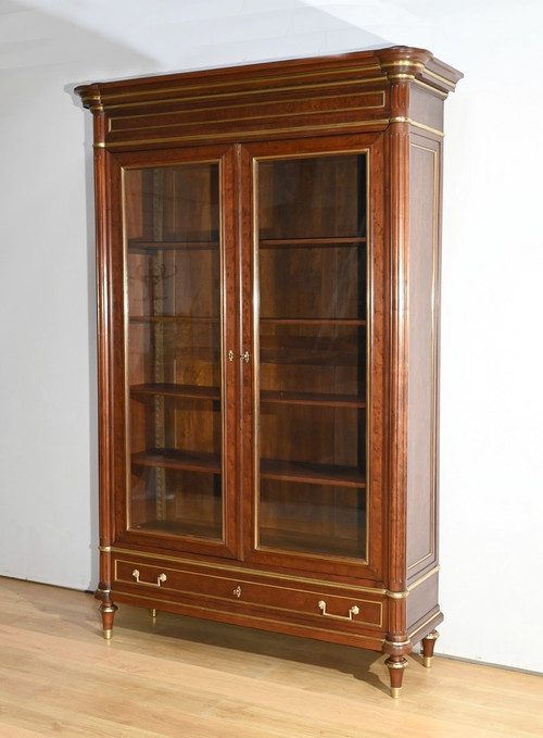 Grande Bibliothèque en Acajou, style Louis XVI – Milieu XIXe