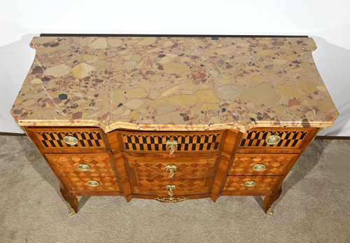 Commode en Bois de Rose et Acajou, Transition Louis XV/Louis XVI – Fin XIXe