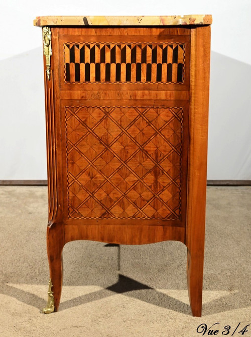 Commode en Bois de Rose et Acajou, Transition Louis XV/Louis XVI – Fin XIXe