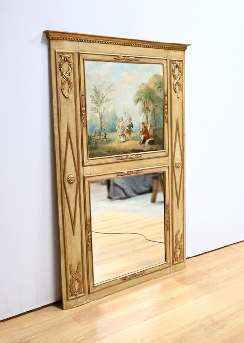 Important Trumeau en Bois Doré, époque Louis XVI – Fin XVIIIe
