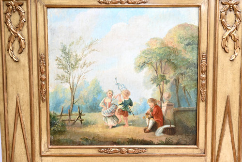 Important Trumeau en Bois Doré, époque Louis XVI – Fin XVIIIe