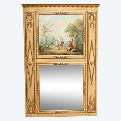 Important Trumeau en Bois Doré, époque Louis XVI – Fin XVIIIe