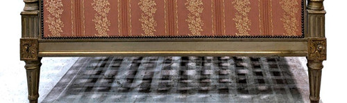Lit Laqué Louis XVI d'époque XVIIIème Montage à Tire Fonds